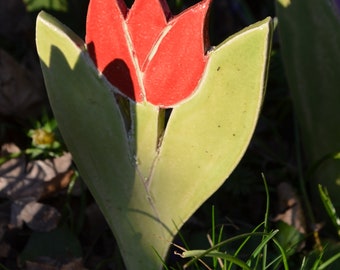 red tulip from clay 2