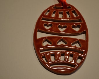 filigree cut out Easter egg for hanging