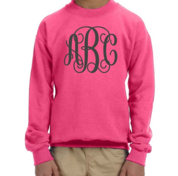 etsy monogram sweatshirt