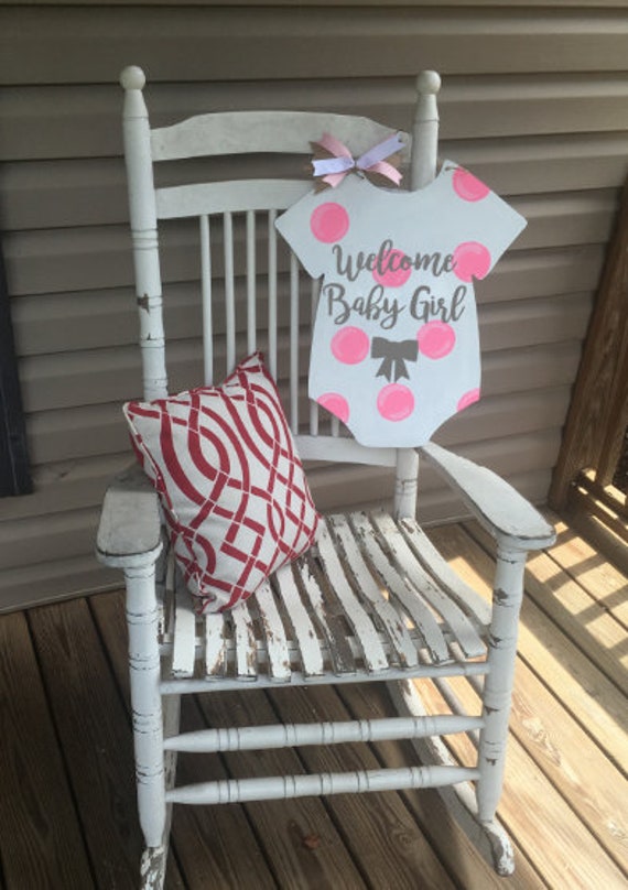 baby arrival door hanger