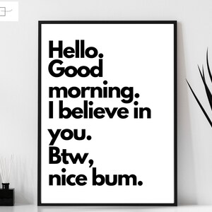 Washroom black and white quote wall art | funny quote wall art | printable wall art | bathroom wall decor | bathroom wall art |