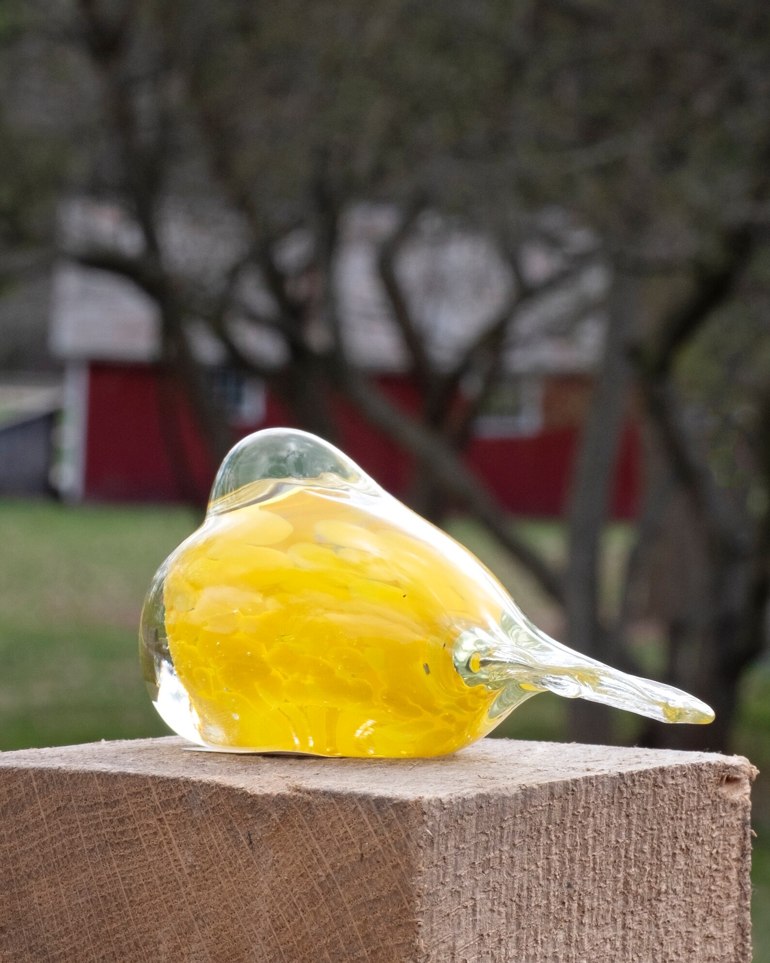 Handblown Glass Bird Paperweight Etsy