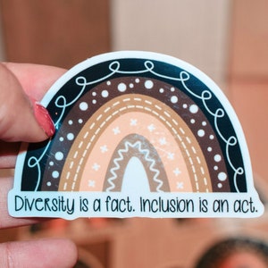 Diversity Inclusion Teacher Sticker