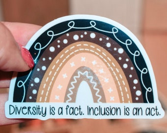 Diversity Inclusion Teacher Sticker