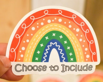 Diversity Inclusion Rainbow Sticker
