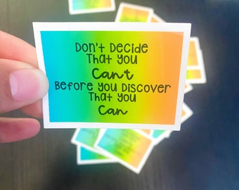 Positive Quote Teacher Sticker