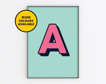 initial prints for nursery