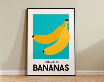 Banana Print - Etsy