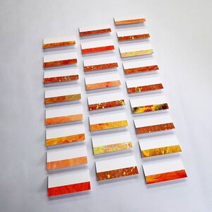 25 marque-places avec ou sans inscription 12 x 6 cm pliés, chacun unique