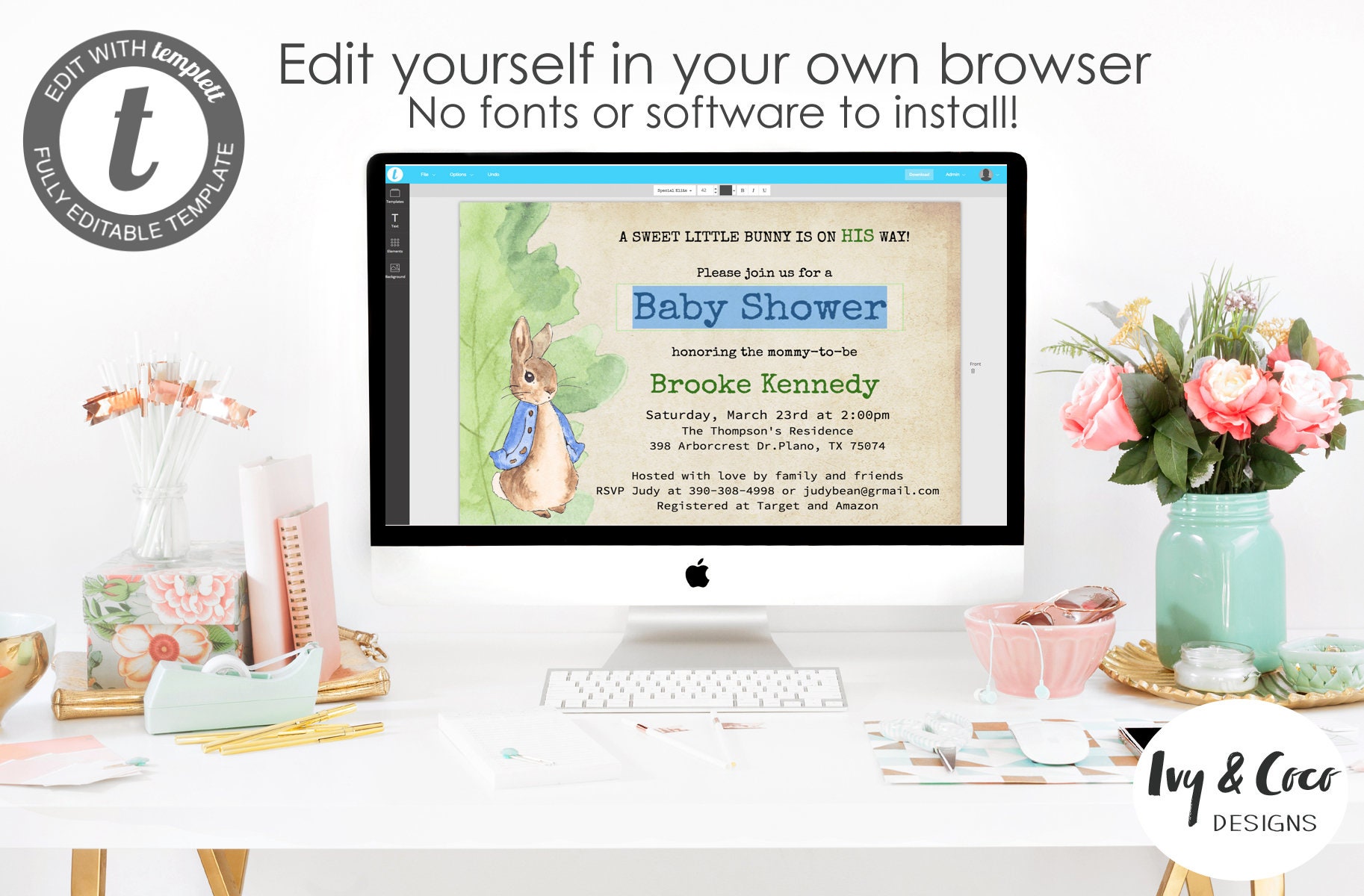 Templett Browser Editor Invite