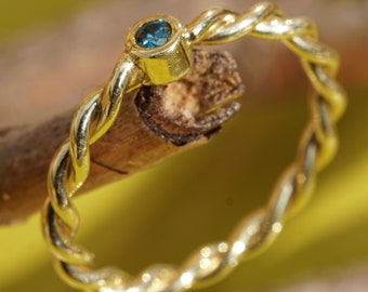 Sweet Diamond Ring Blue Spirit