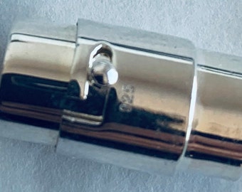 Diamètre de 6 mm fermoir magnétique 925 argent baïonnettes