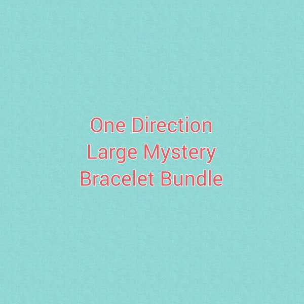 One Direction Large bracelet mystery bundle box, Harry Styles, Louis Tomlinson, Niall Horan, Zayn Malik, Liam Payne, Directioner, reunion