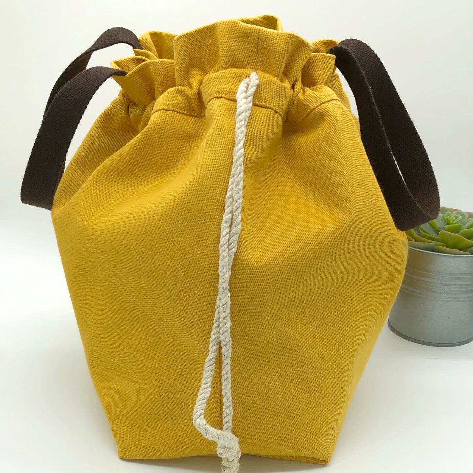 Extra large Knitting Project Bag Canvas Project Bag for Etsy