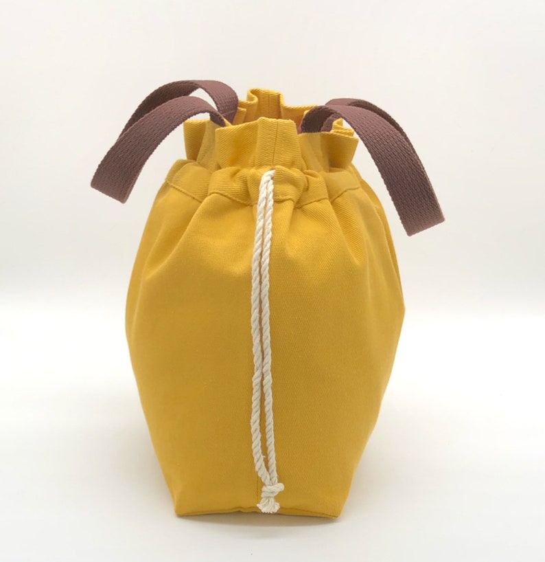 Canvas Project Bag for Knitting Crochet drawstring knitting Etsy