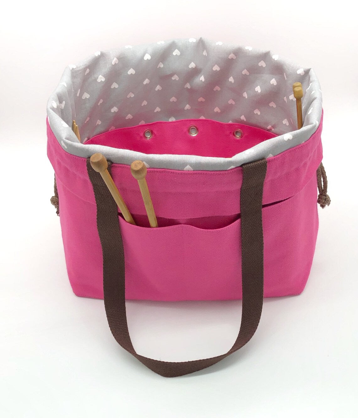 Extra large Knitting Project Bag Canvas Project Bag for Etsy