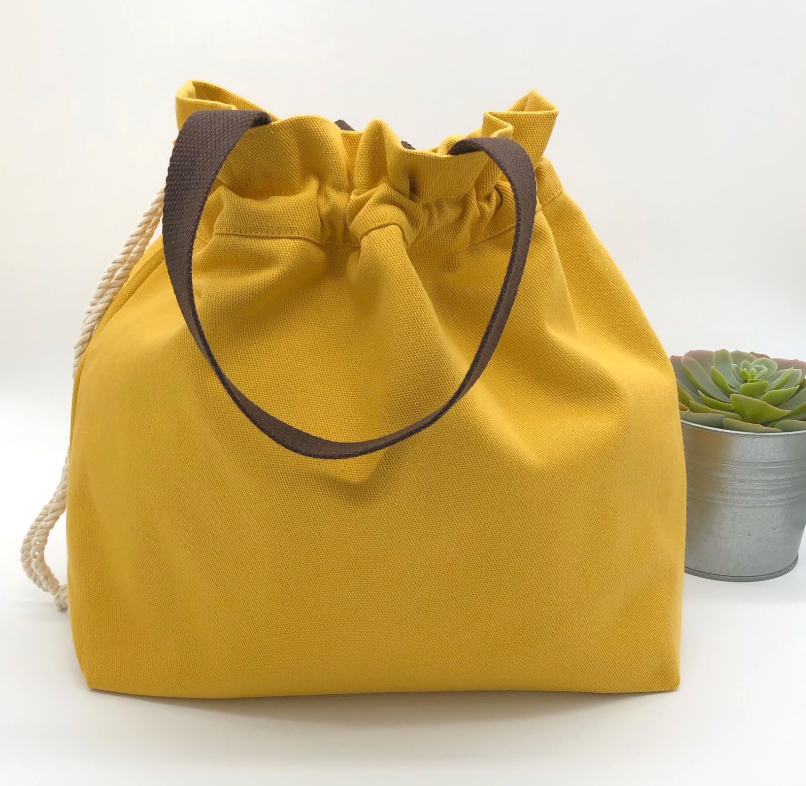 Extra large Knitting Project Bag Canvas Project Bag for Etsy