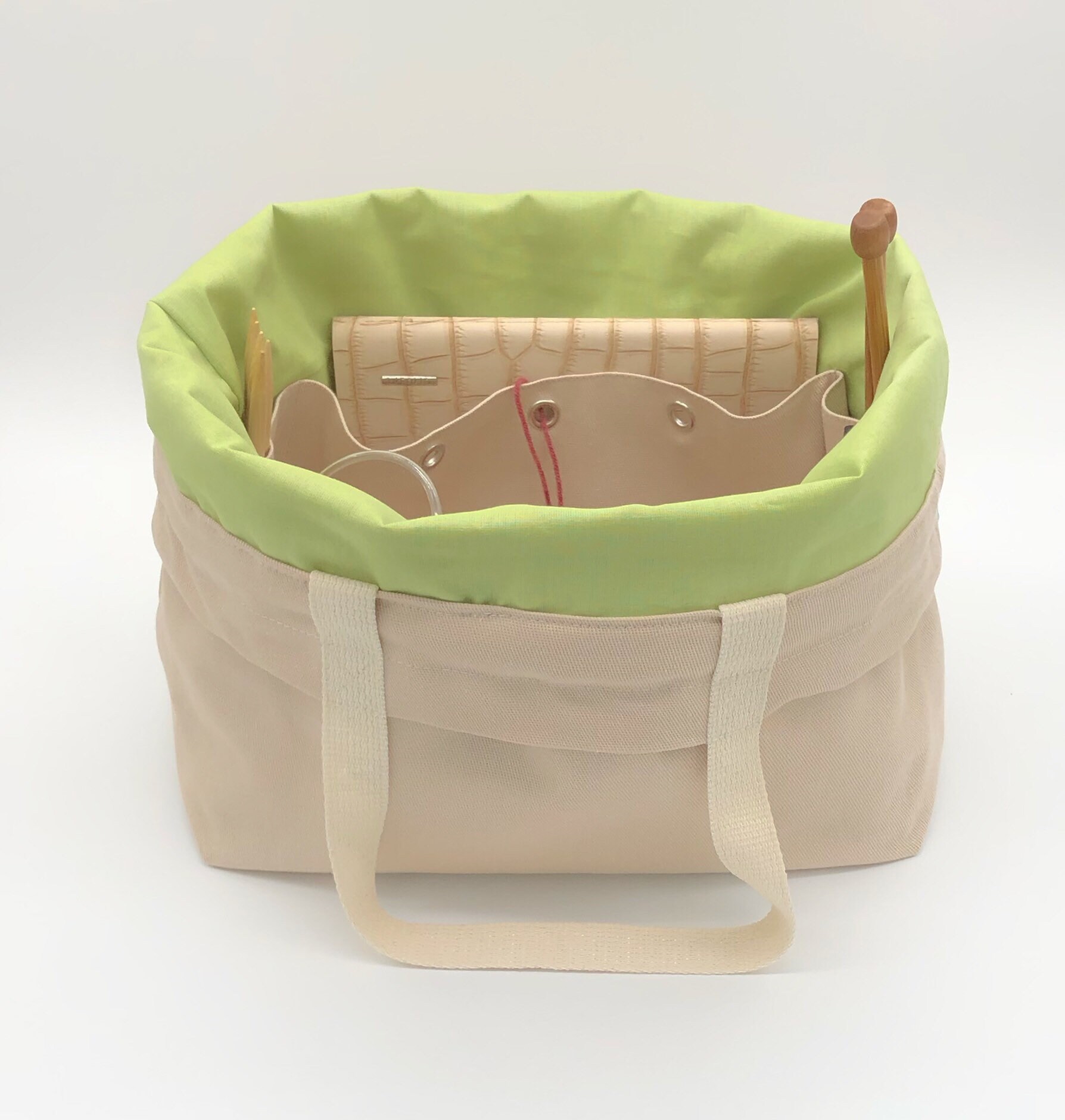 Extra large Knitting Project Bag Canvas Project Bag for Etsy