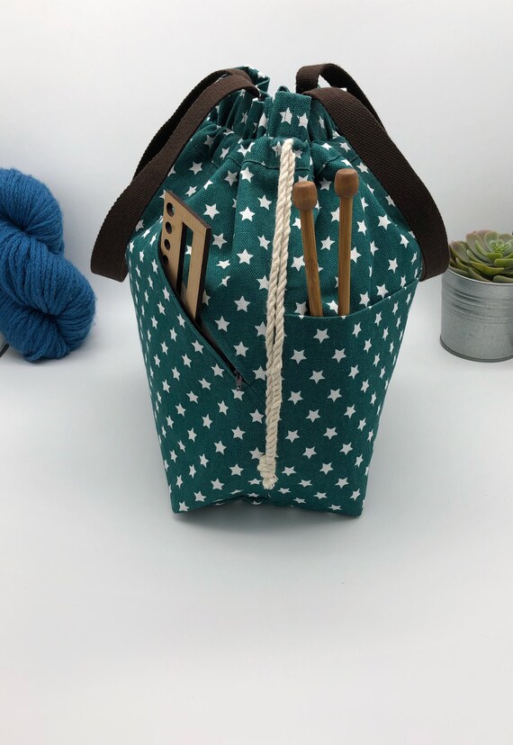 Extra large Knitting Project Bag Canvas Project Bag for Etsy