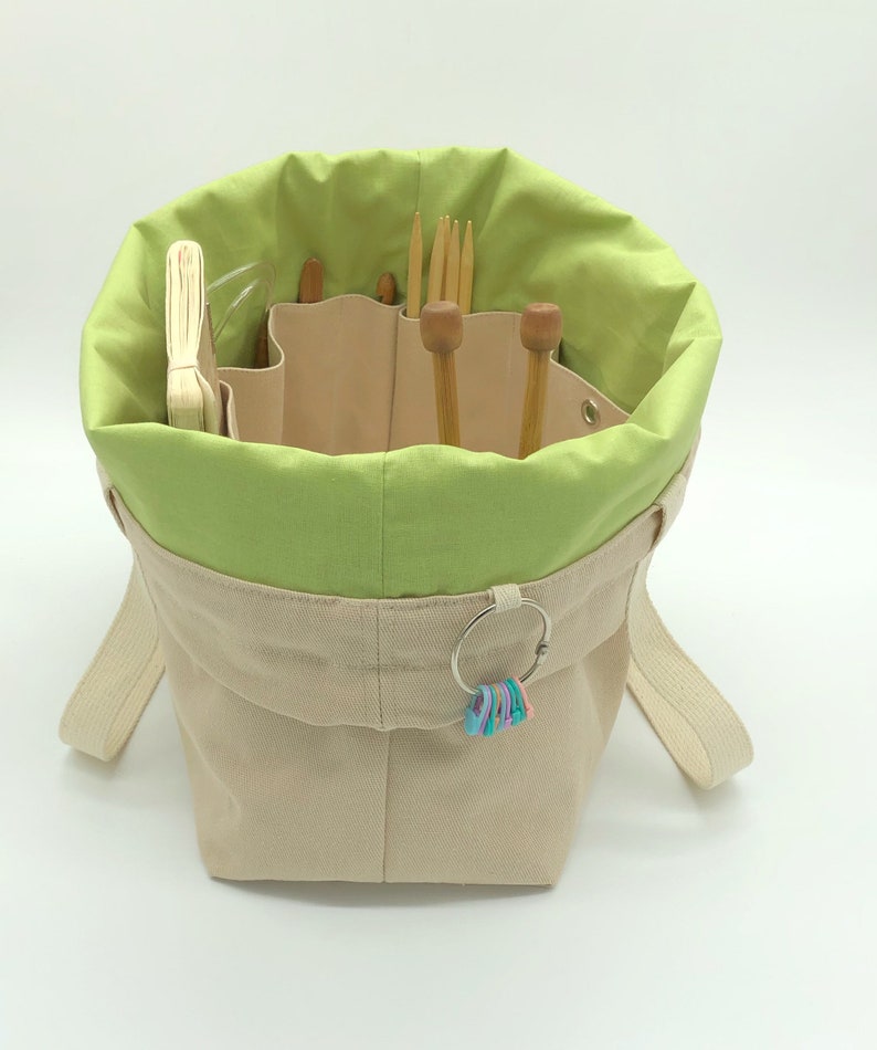 Extra large Knitting Project Bag Canvas Project Bag for Etsy