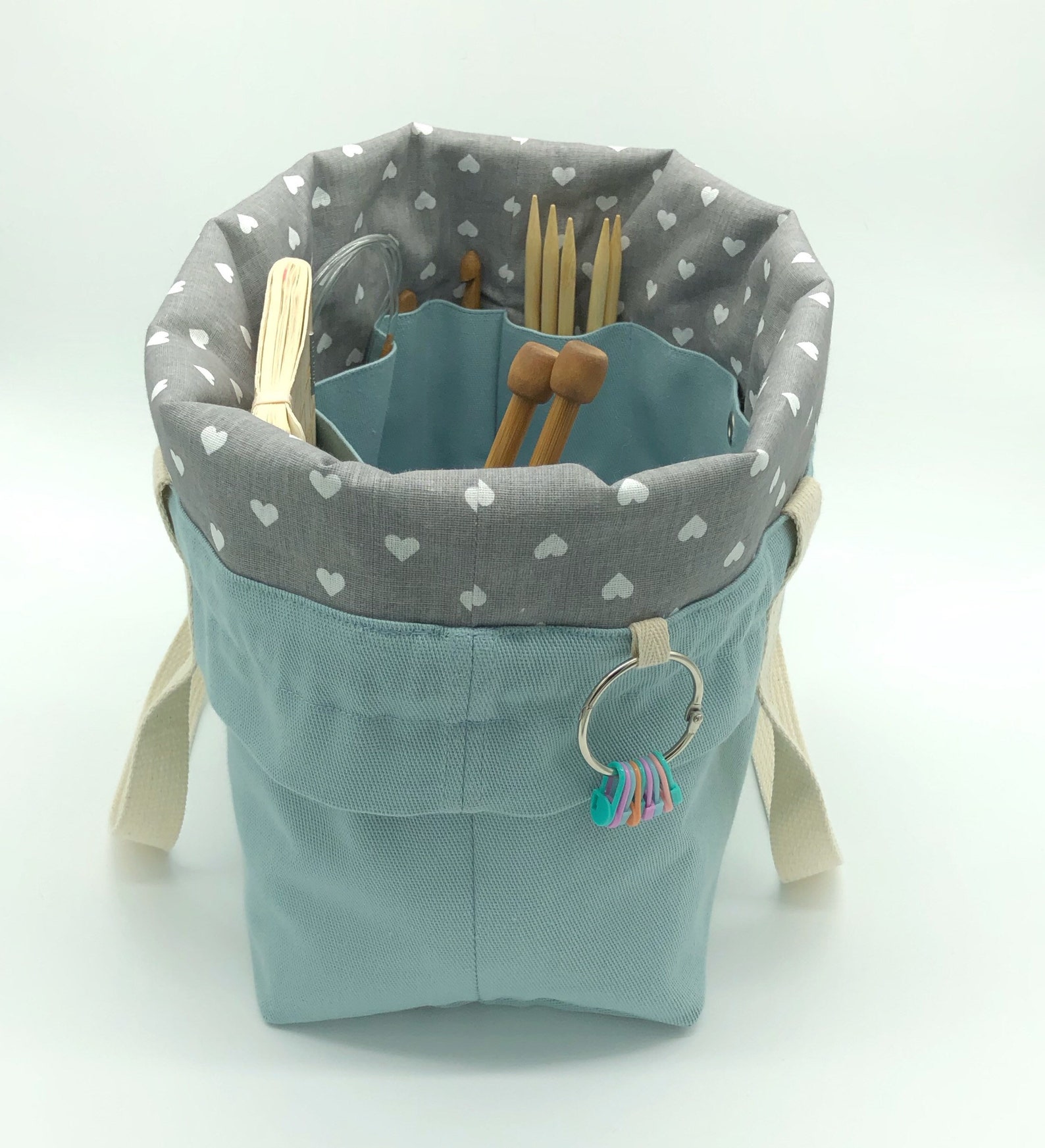 Extra large Knitting Project Bag Canvas Project Bag for Etsy