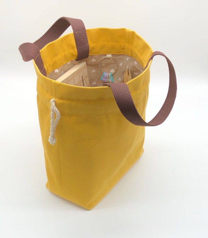 Canvas Project Bag for Knitting Crochet drawstring knitting Etsy