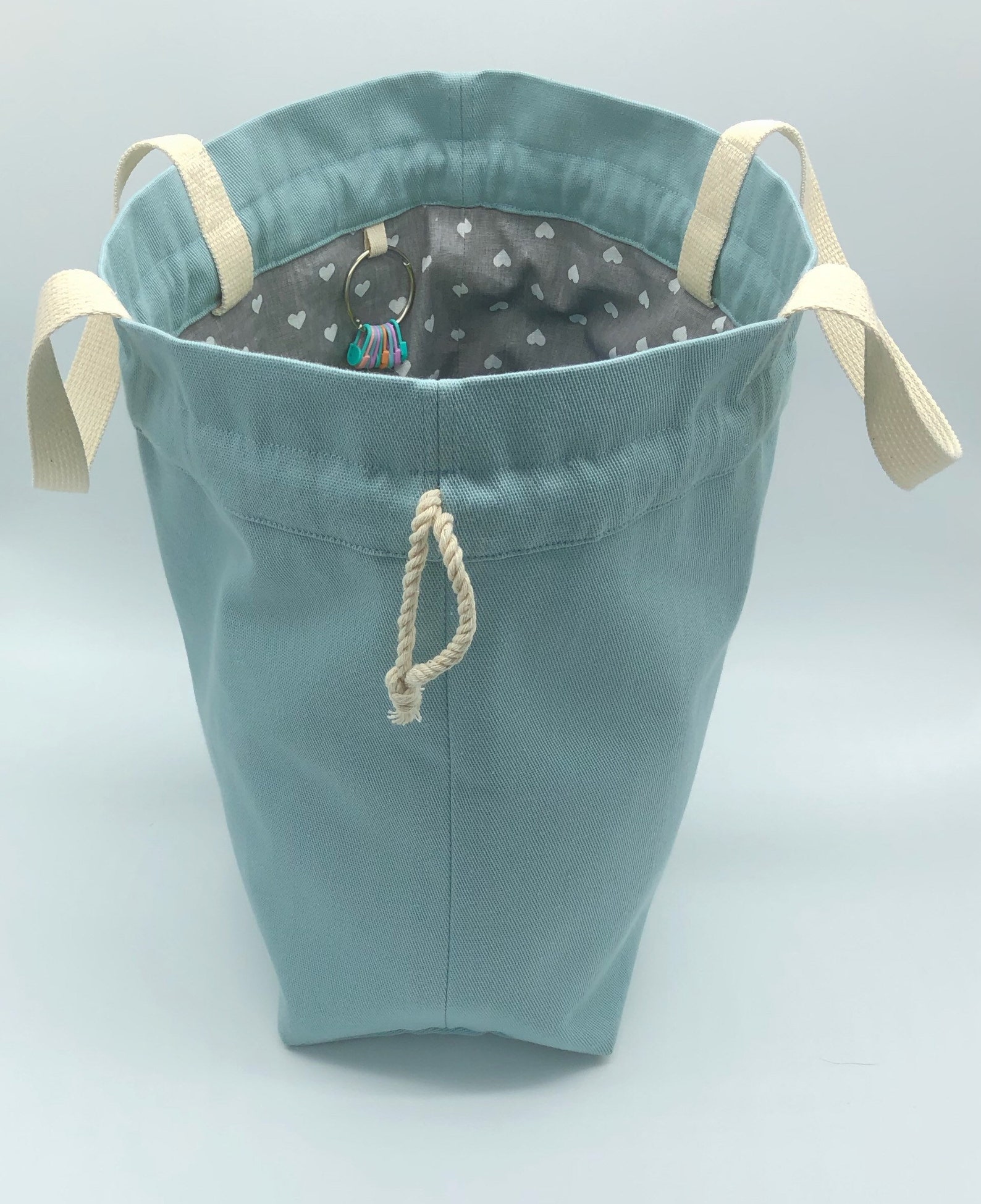 Extra large Knitting Project Bag Canvas Project Bag for Etsy