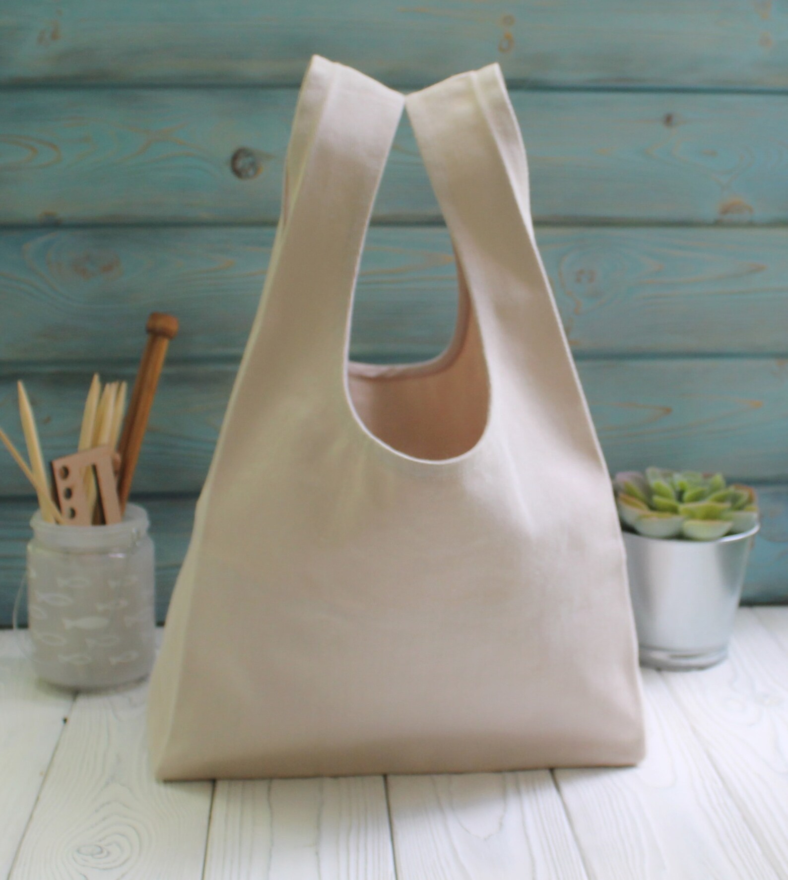 Knitter's Bag Canvas knitting bag Crochet Organizer Yarn Etsy