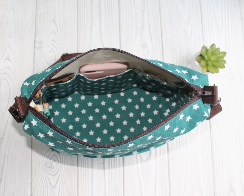 Zipper Project Bag Travel Knitting Bag Canvas Knitting Project Etsy