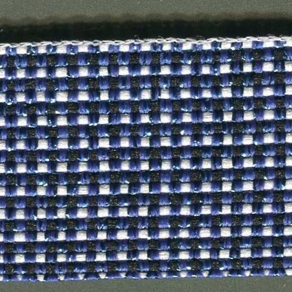 Metreware Lurexband blue 25 mm