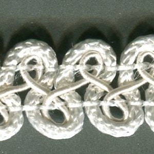 Meterware Posamenten-Borte creme 12 mm RESTBESTAND