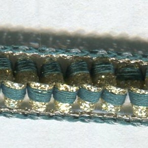 Gehaakt door de meter met Lurex benzine + goud 12 mm LIMITED EDITION