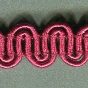 Metreware Posamenten-Borte bordeaux 8 mm