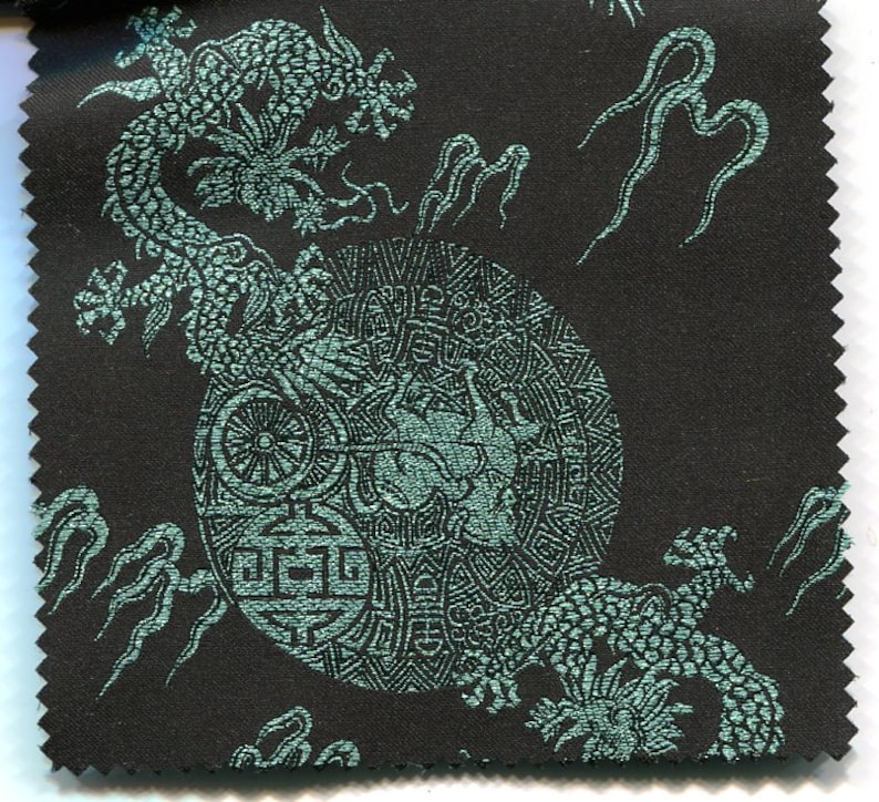 Piece of German brocade fabric dragon