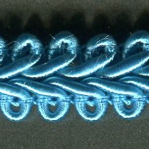 Meterware Posamenten-Borte pastell-blau 8 mm