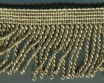 Lurex fringe border light-gold 50 mm
