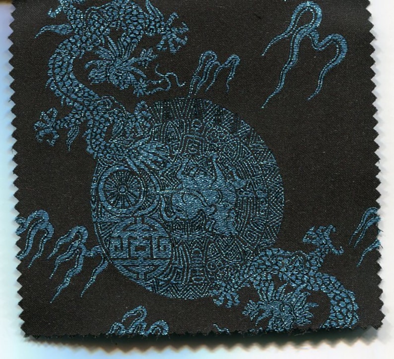 Piece of German brocade fabric dragon