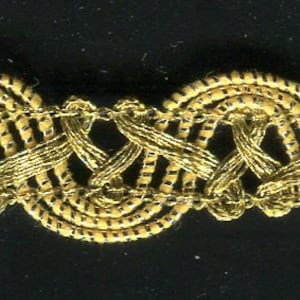 Brocade border Lurexborte gold 15 mm