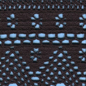 Meterware Baumwoll Klöppel-Spitze schwarz 120 mm
