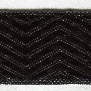 By the end of the day, Lurexborte zigzag black 26 mm