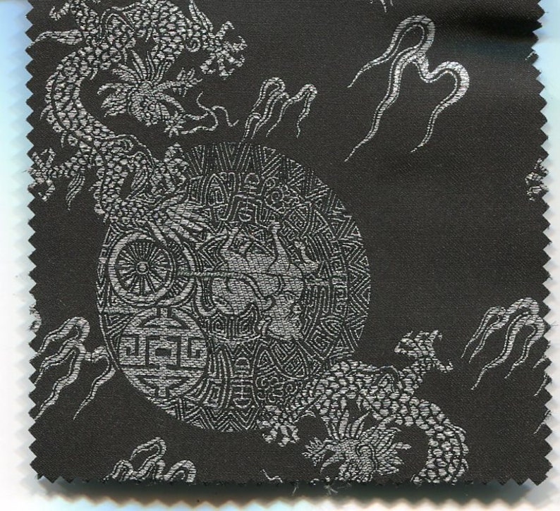 Piece of German brocade fabric dragon