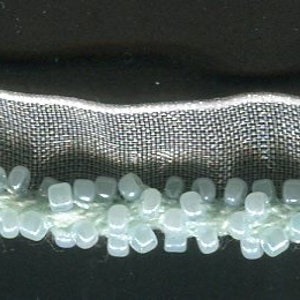 Parelrand bies lichtblauw 12 mm