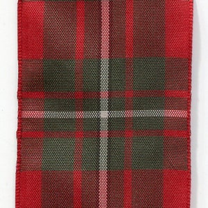 Cinta de cartón cinta de tartán estampado de tartán rojo + verde 40 mm con errores de tejido a PRECIO ESPECIAL