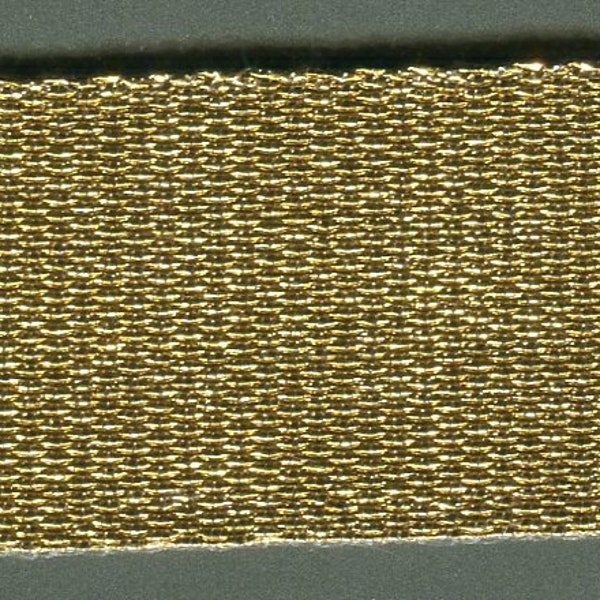 Yellowware Lurexband yellow-gold 25 mm
