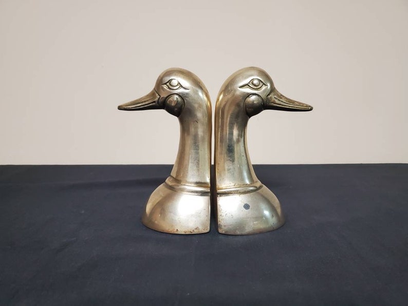 vintage brass duck bookends vintage brass duck bookends