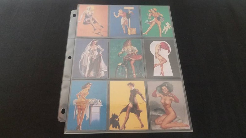 Complete set 1994 90 Gil Elvgren Calendar Pinup Trading cards