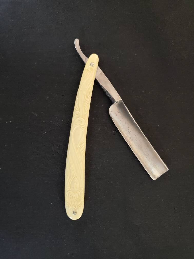 Vintage Celluloid Straight Razor, Art Nouveau Straight Razor - Etsy Italia
