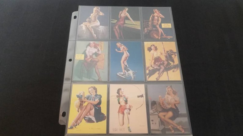 Complete set 1994 90 Gil Elvgren Calendar Pinup Trading cards