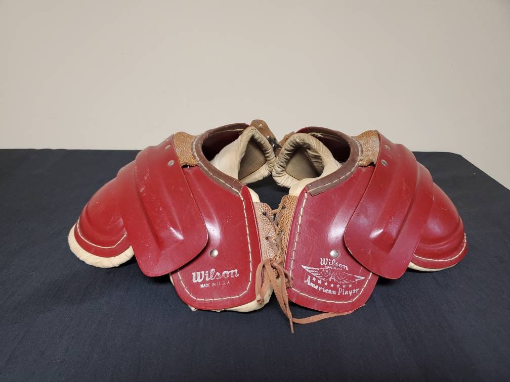 Vintage Wilson Youth Football Helmet and Shoulder Pads Etsy