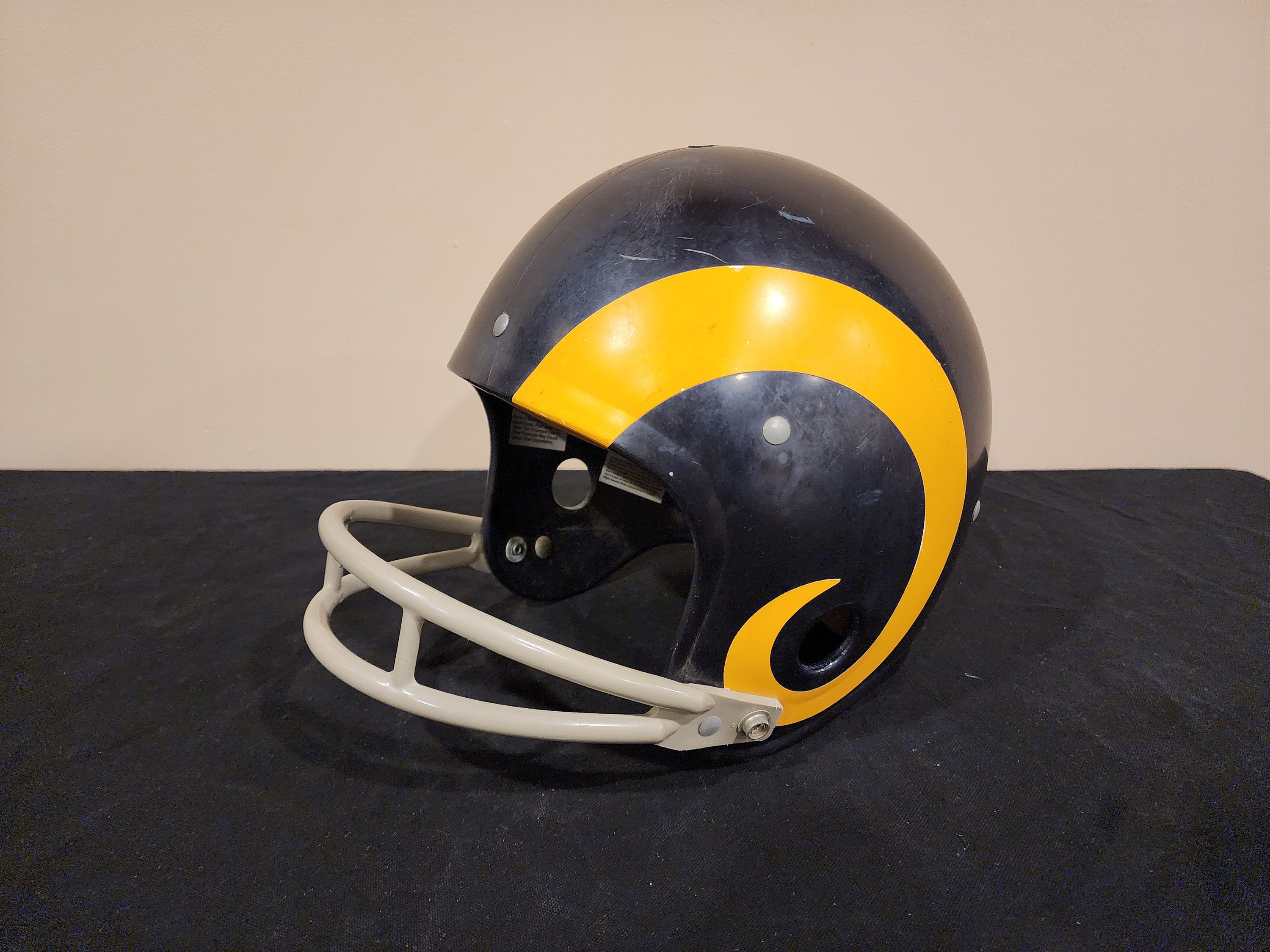 Vintage Los Angeles Rams Rawlings Football Helmet, HNFL